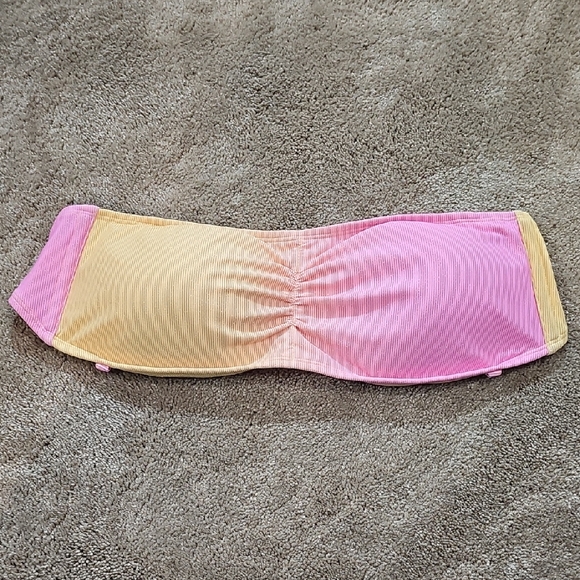 Xhilaration Other - Pink and Yellow Strapless Top